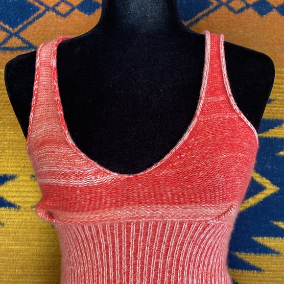 Beautiful Abeille Ligne Knit Tank Top Blouse. V Neck. XS/S. Amazing Colors! - Picture 2 of 12